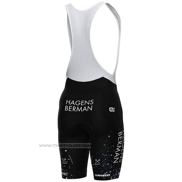 2023 Maillot Cyclisme Hagens Berman Axeon Noir Manches Courtes et Cuissard
